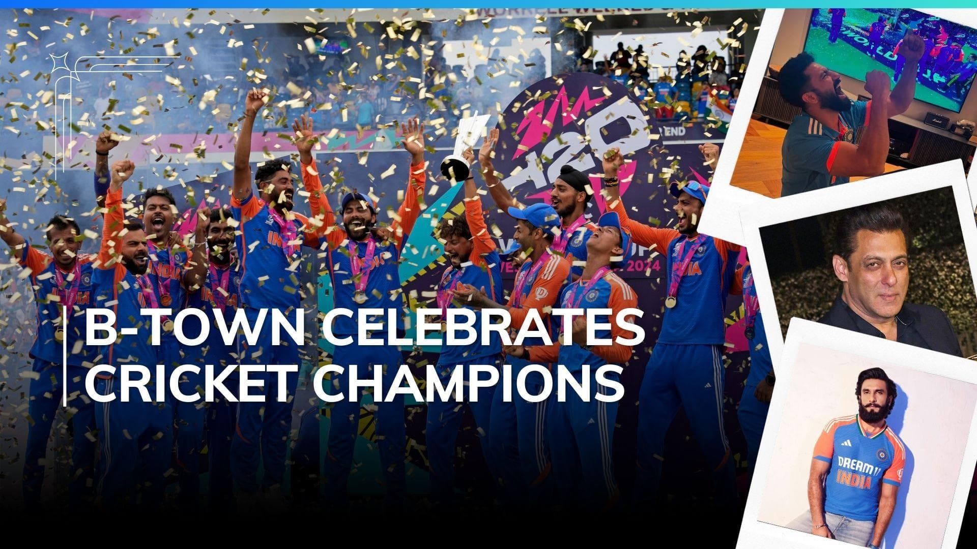 T20 World Cup 2024: Bollywood celebs share posts, congratulate Indian cricket team for victory 