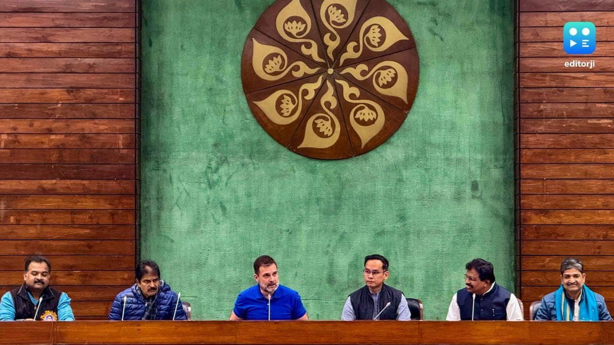 NDA, INDIA bloc MPs hold protest marches in parliament premises over Ambedkar issue