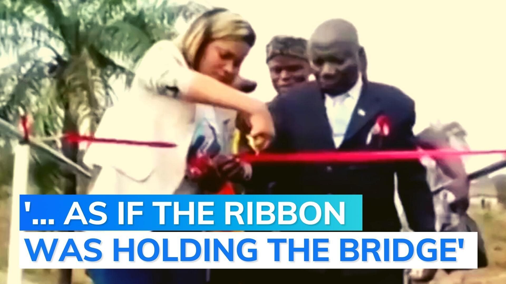 Viral video: Congo bridge collapses as soon as it is inaugurated