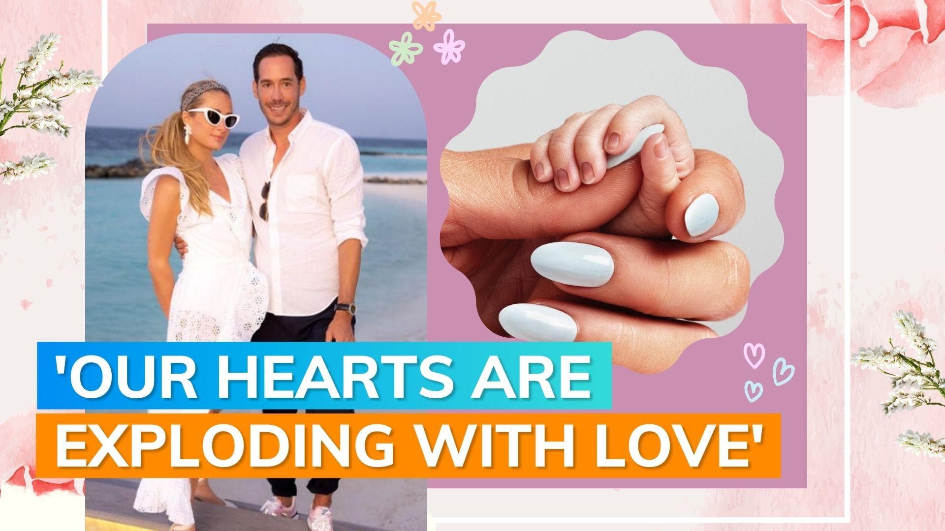 Paris Hilton announces birth of son via surrogate, shares first pic; Kim Kardashian congratulates her