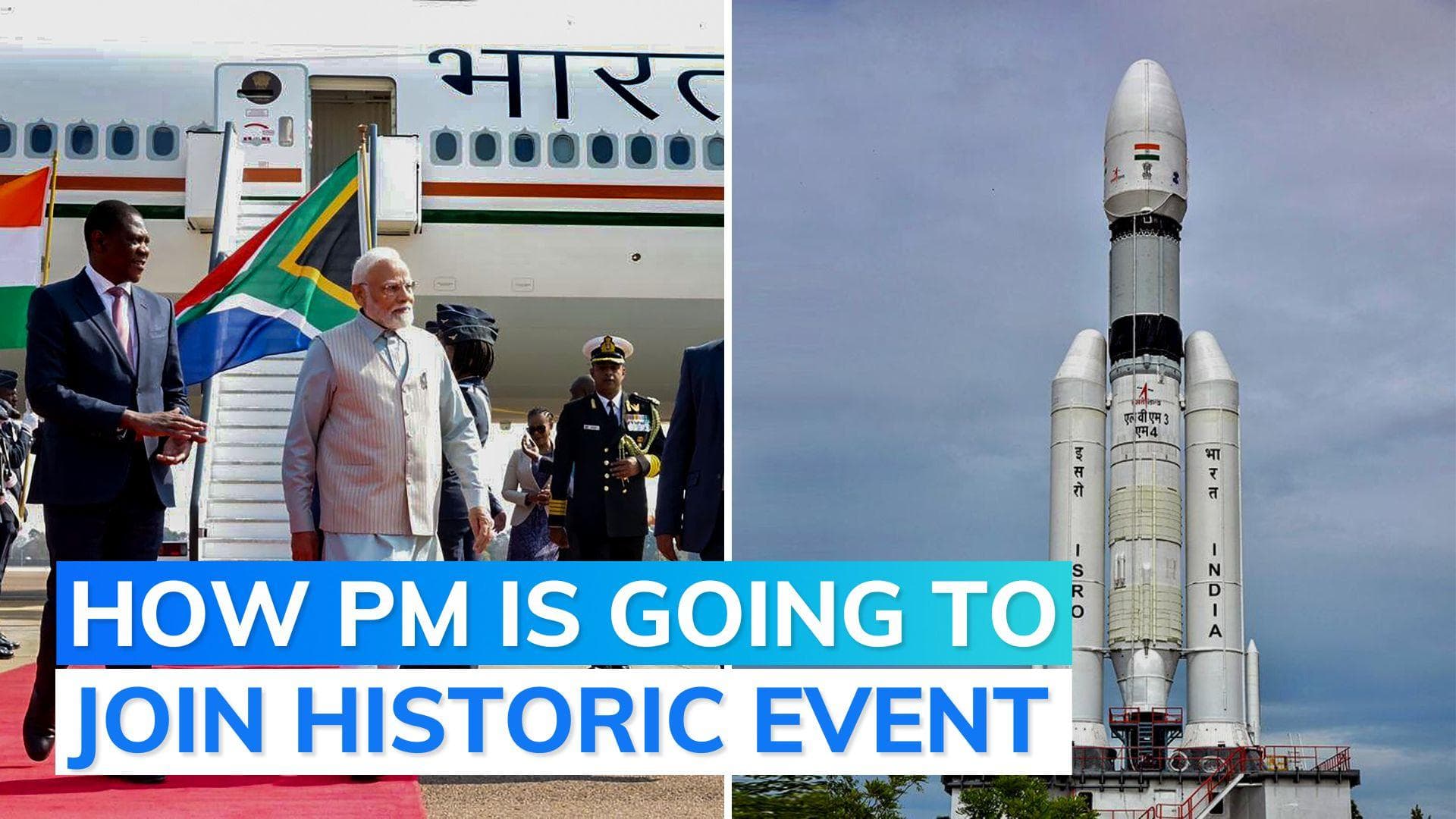 PM Modi to join Chandrayaan-3 landing event from South Africa: report