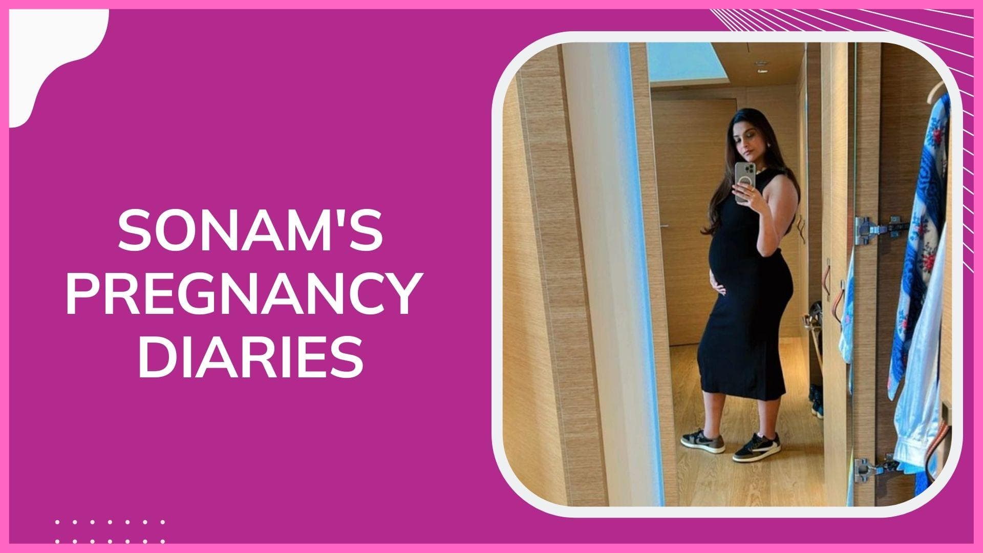 Soon-to-be-mom Sonam Kapoor flaunts baby bump in a black bodycon dress