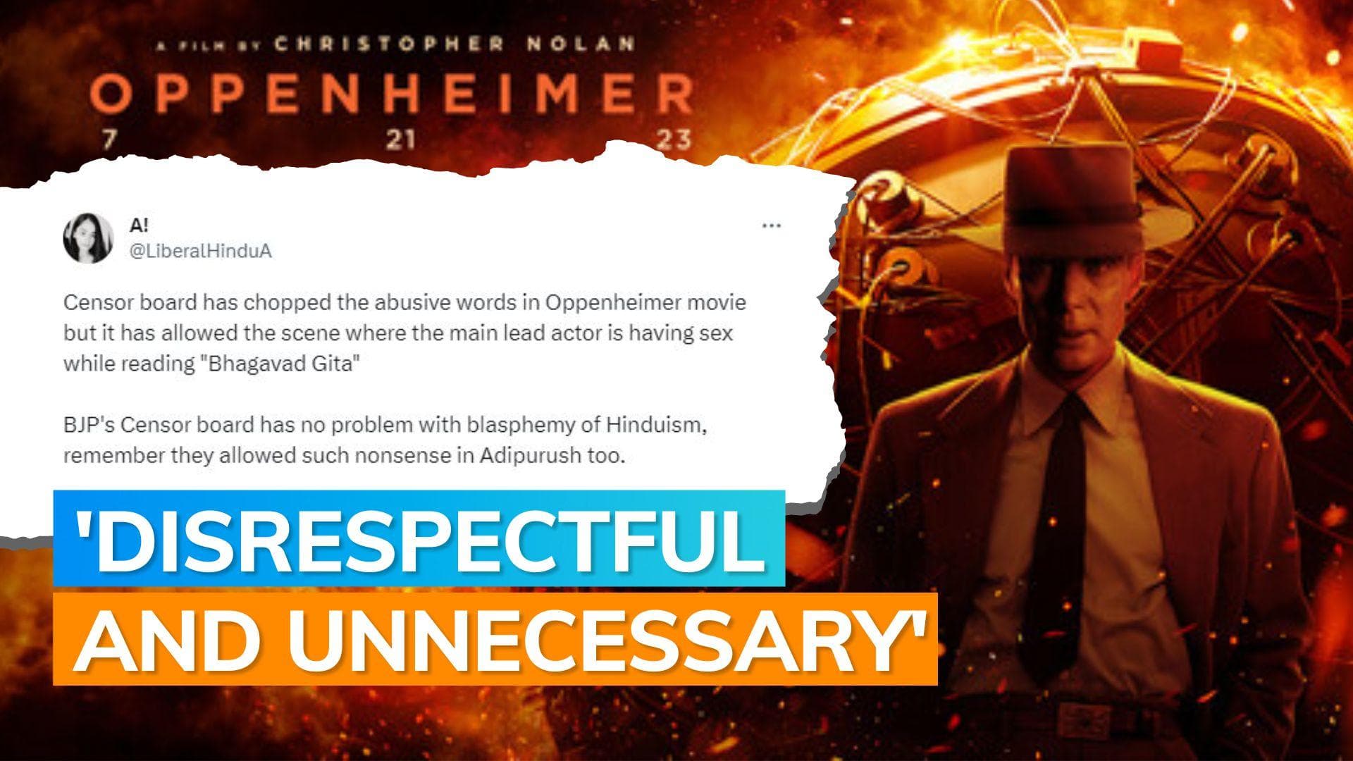 'Oppenheimer': Bhagavad Gita' link in the intimate scenes stir outrage