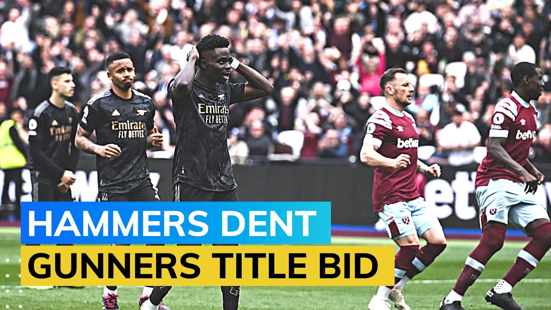 Premier League: Arsenal’s title challenge suffers setback after 2-2 draw at West Ham