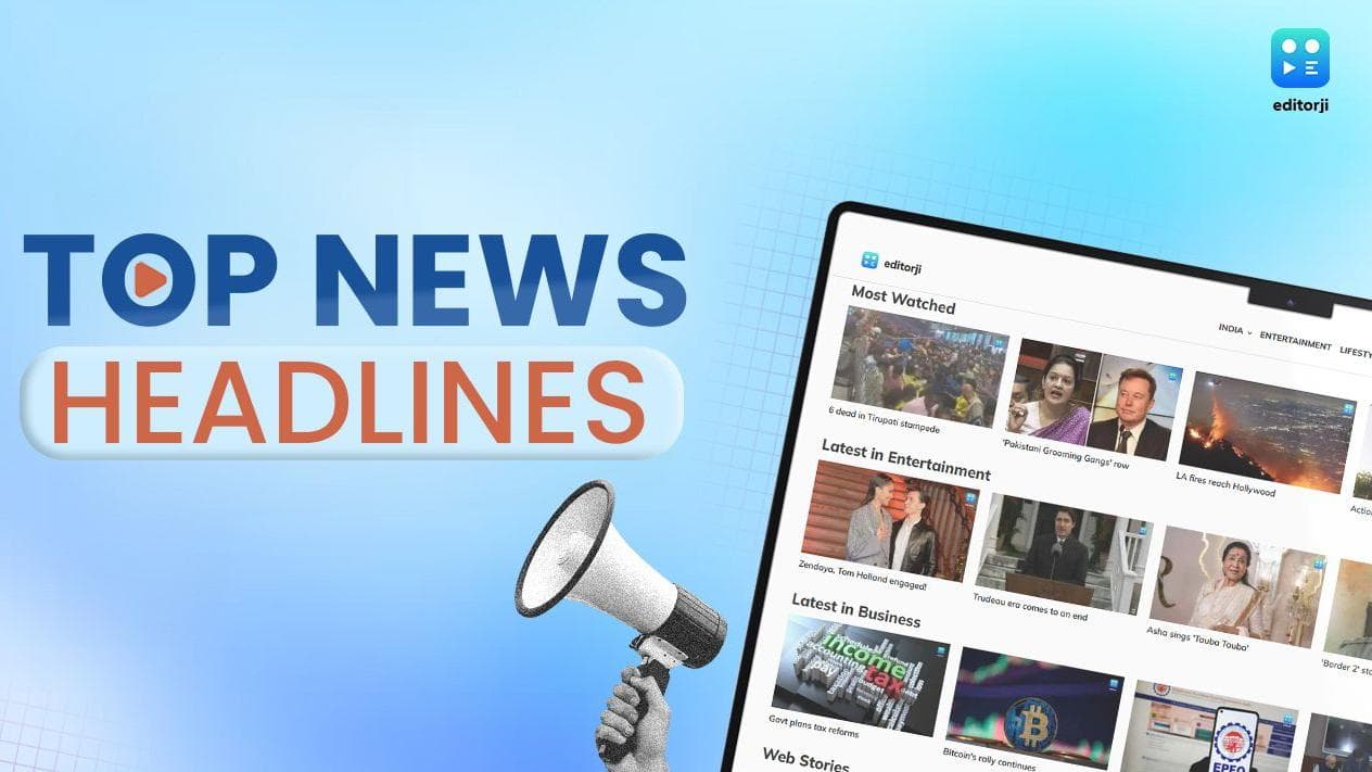 Top news headlines: Terror infiltration foiled, Budget Session in Parliament, Squid Game finale & more