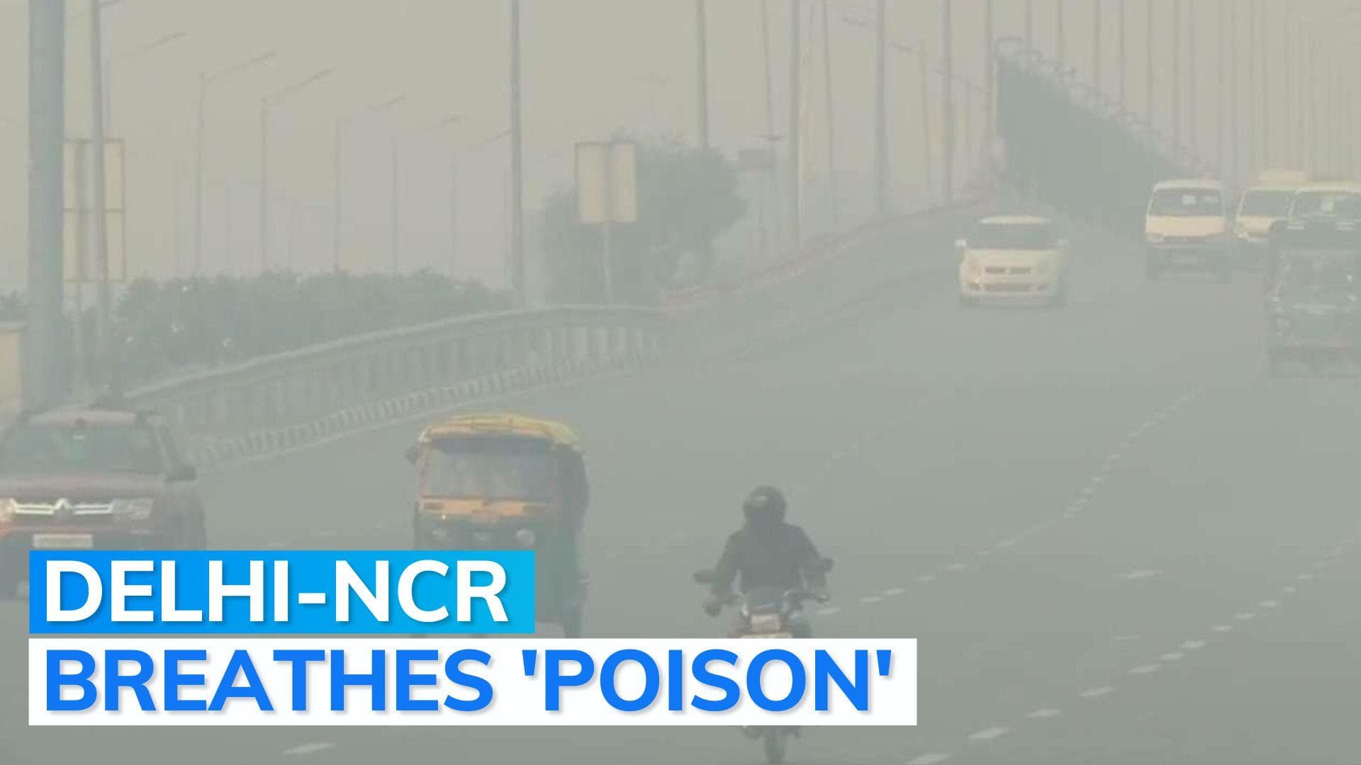 Delhi pollution: AQI close to 'severe plus'; diesel-run LMVs, truck entry banned as Noida schools shut