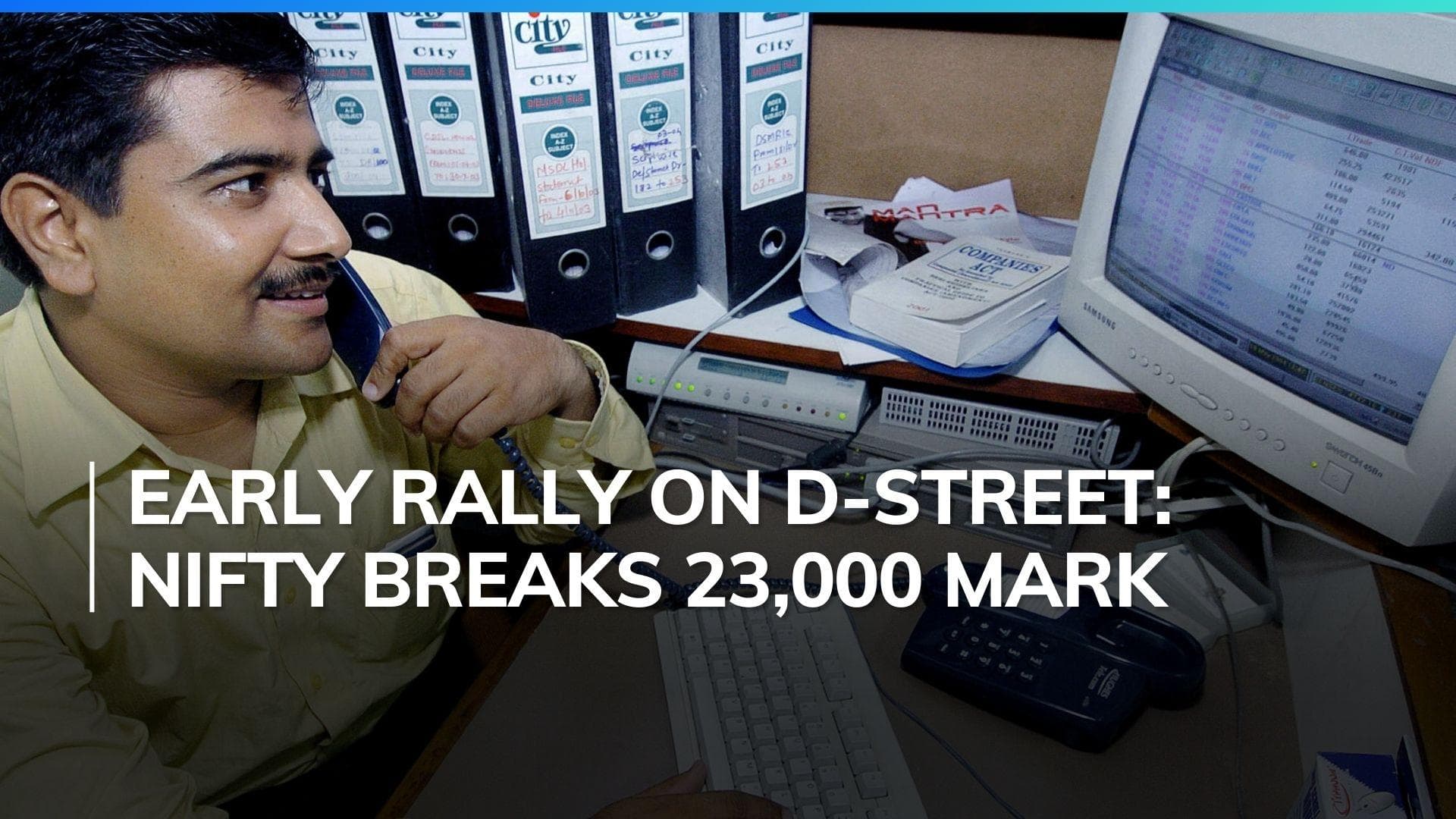 Sensex reaches new all-time high; Nifty surpasses 23,000 mark for first time