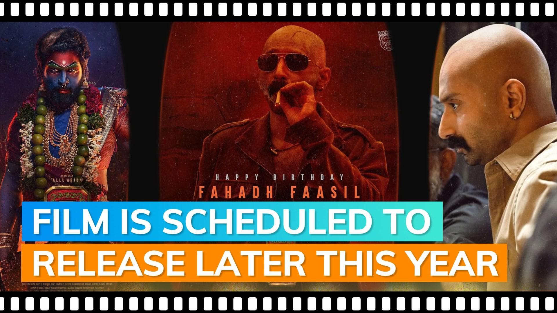 ‘Pushpa 2: The Rule’: Fahadh Faasil’s first look as Bhanwar Singh Shekhawat unveiled on his birthday