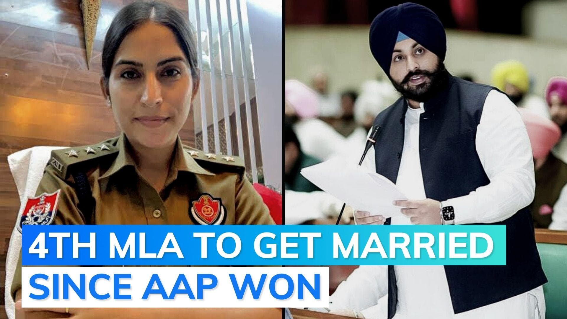 Punjab minister, IPS officer to get married: Harjot Bains, Jyoti Yadav congratulated by Assembly Speaker
