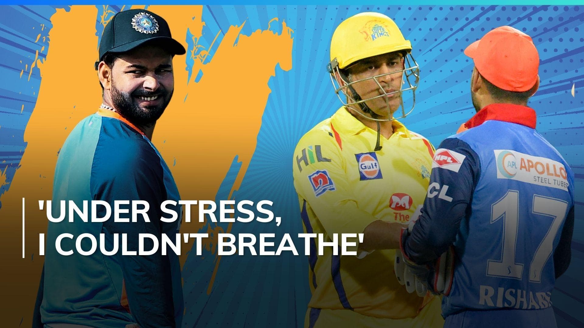 Rishabh Pant opens up about his struggles amid comparisons with MS Dhoni