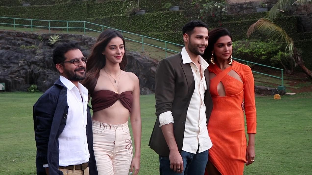 Deepika Padukone dazzles in orange cut-out dress at the Gehraiyaan promotional event 