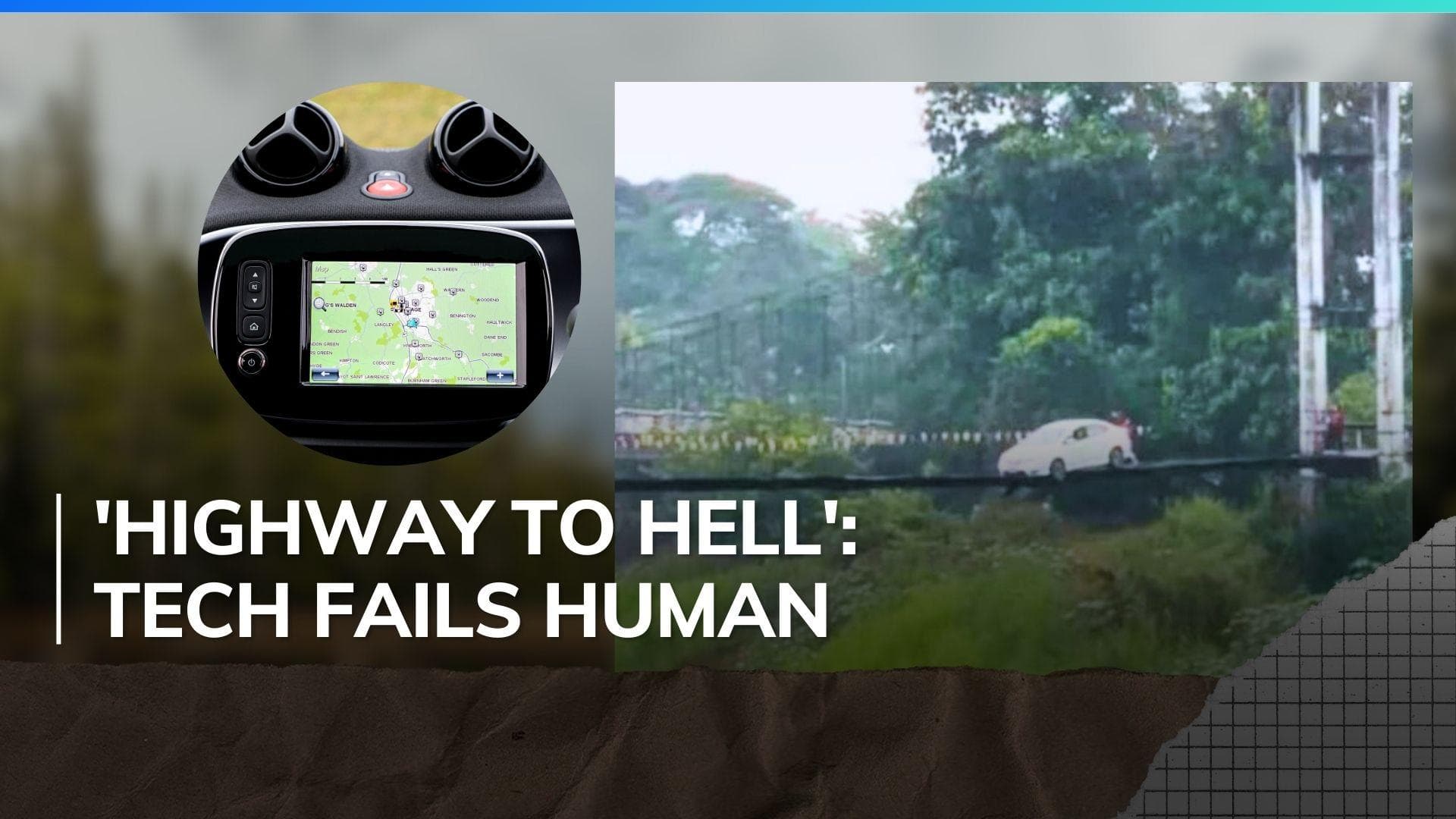 Woman followed GPS instructions, ended up getting stuck on wooden bridge