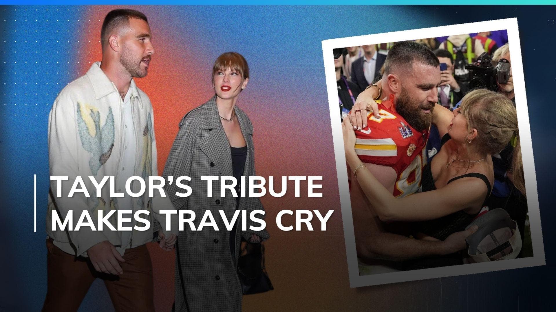 Travis Kelce tears up during Taylor Swift’s surprise song performance during Eras Tour in Amsterdam 