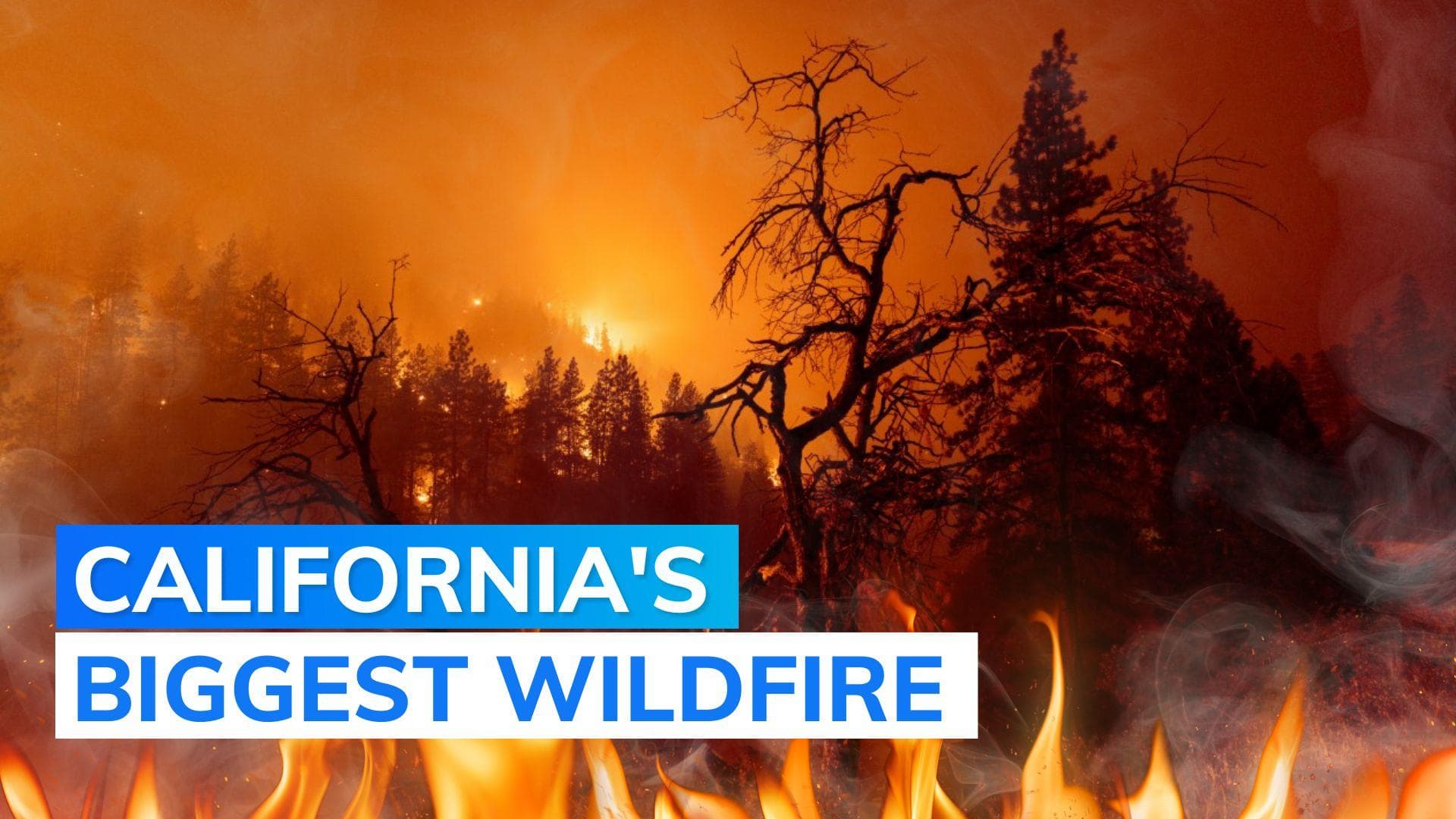 Watch: a timelapse of California's biggest wildfire this year