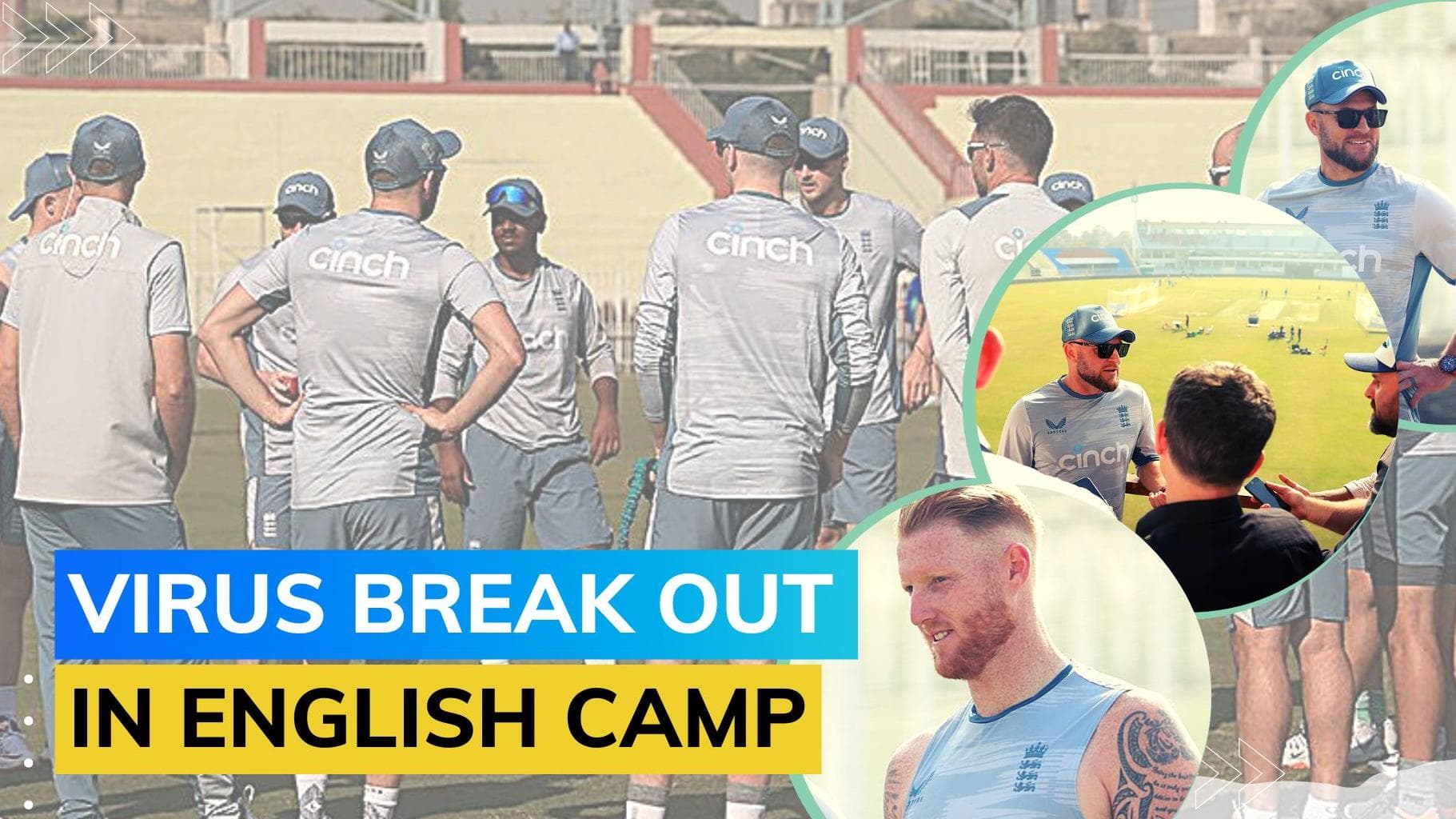 England tour of Pakistan: Half of England's playing squad struck down by illness ahead of 1st Test