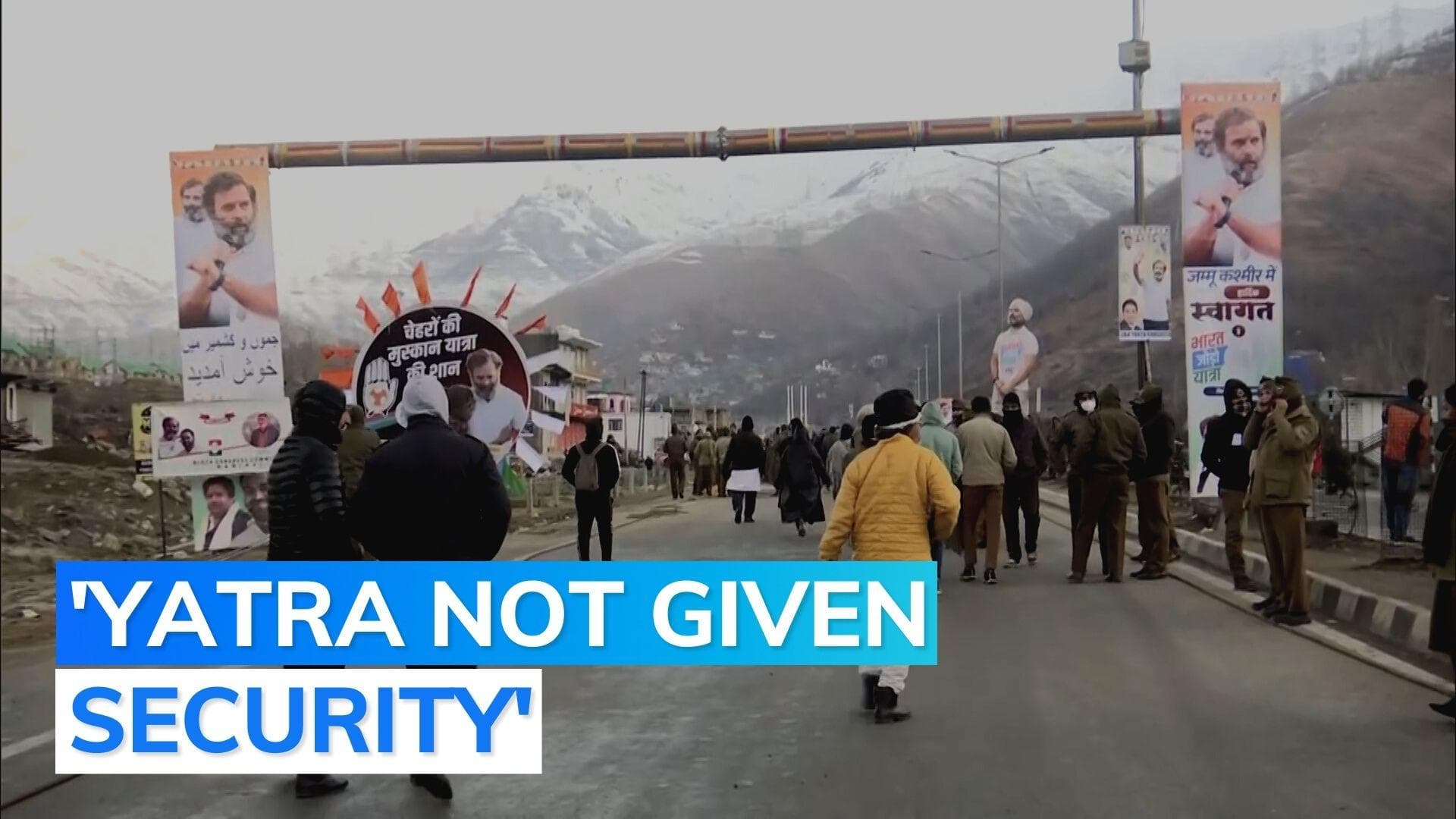 Congress alleges security lapse, stops Bharat Jodo Yatra in J&K