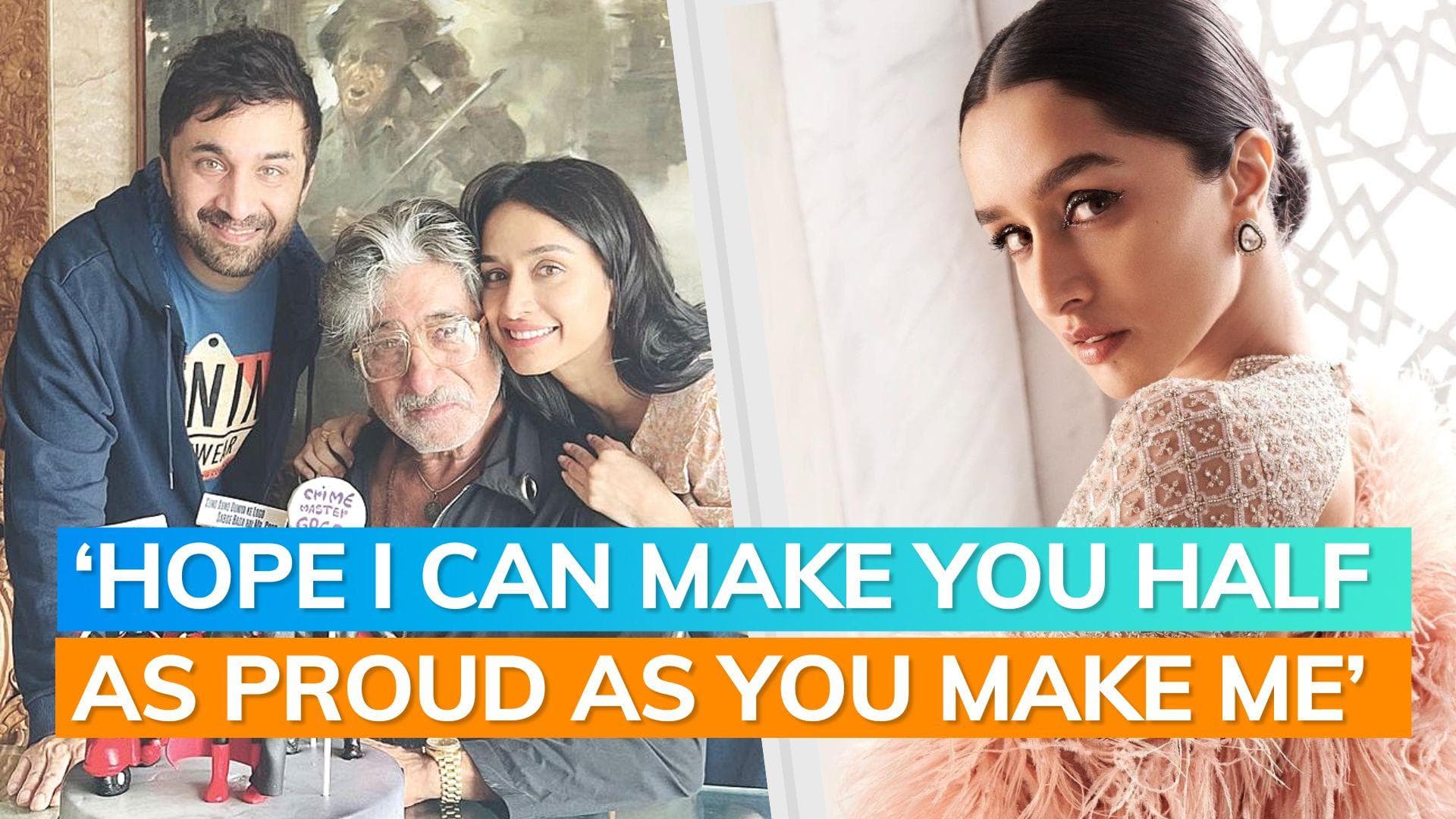 Shraddha Kapoor wishes dad Shakti Kapoor on his 70th birthday, ‘My Birthday Baapu!!!’; says actor 