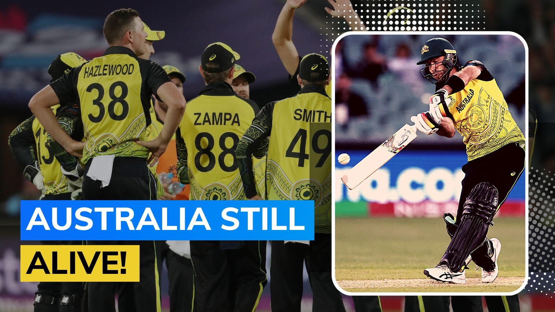 T20 World Cup 2022 AUS vs AFG Highlights! Australia survive a scare, edge out Afghanistan by 4 runs