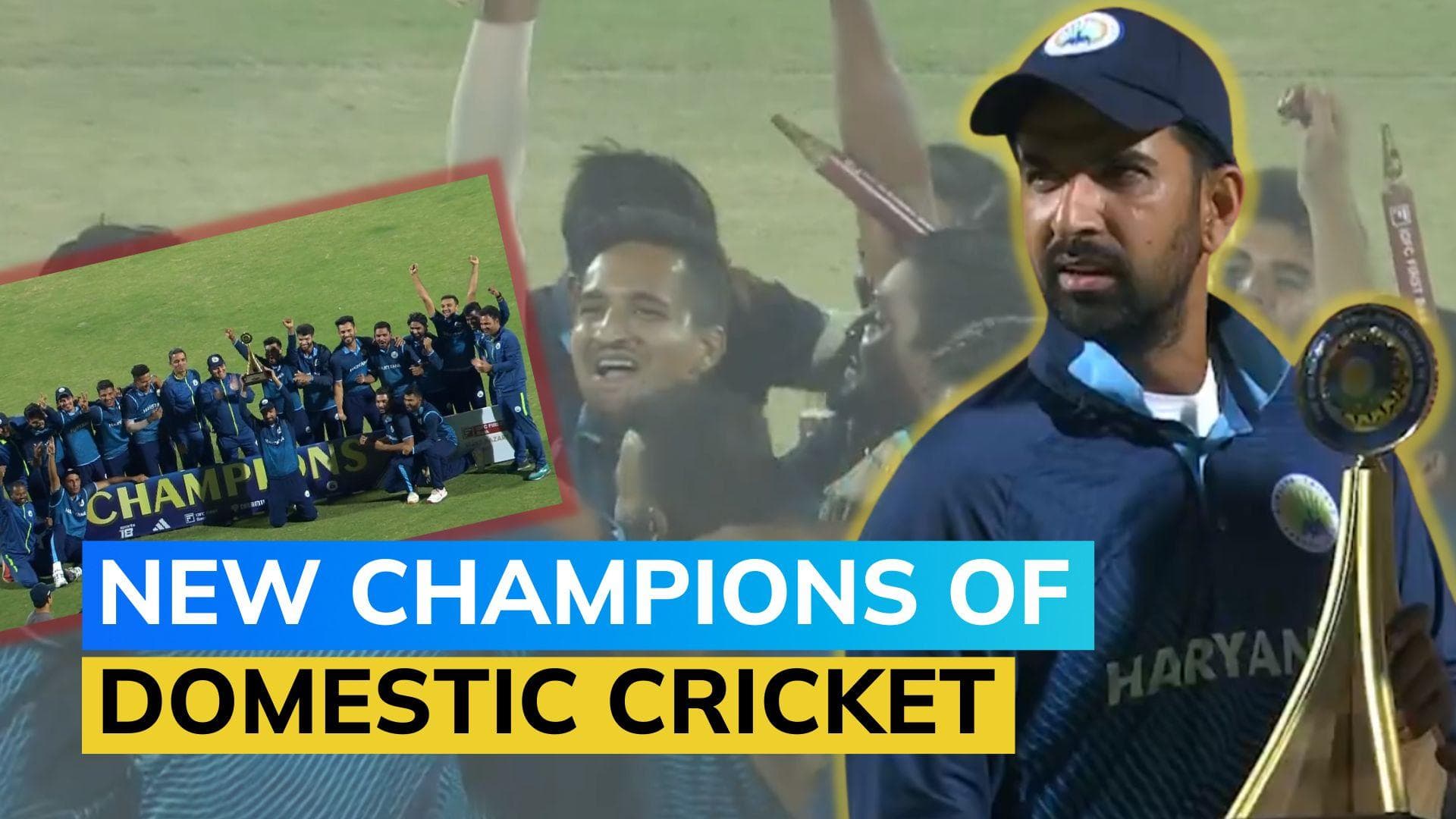 Harshal Patel's game-changing spell leads Haryana to its maiden Vijay Hazare Trophy title