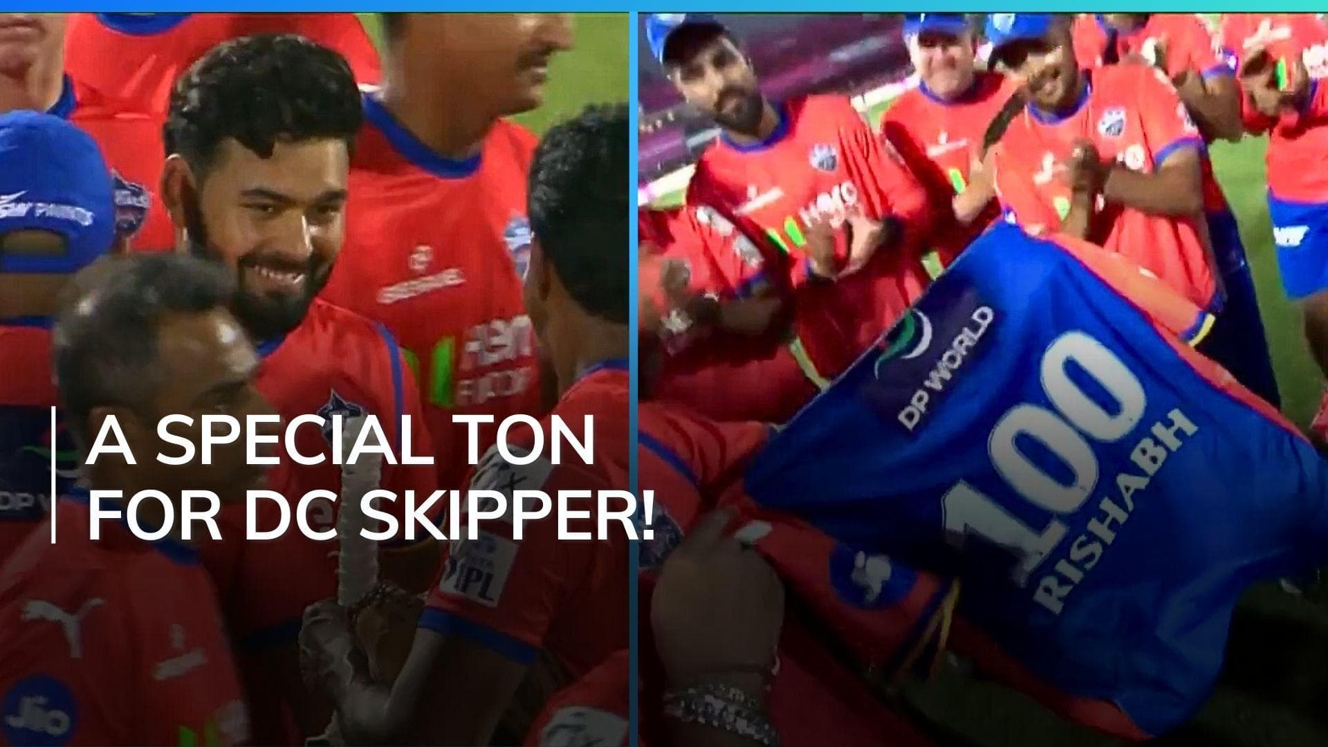 Watch! Delhi Capitals present special jersey to Rishabh Pant for playing his 100th IPL match | RR vs DC