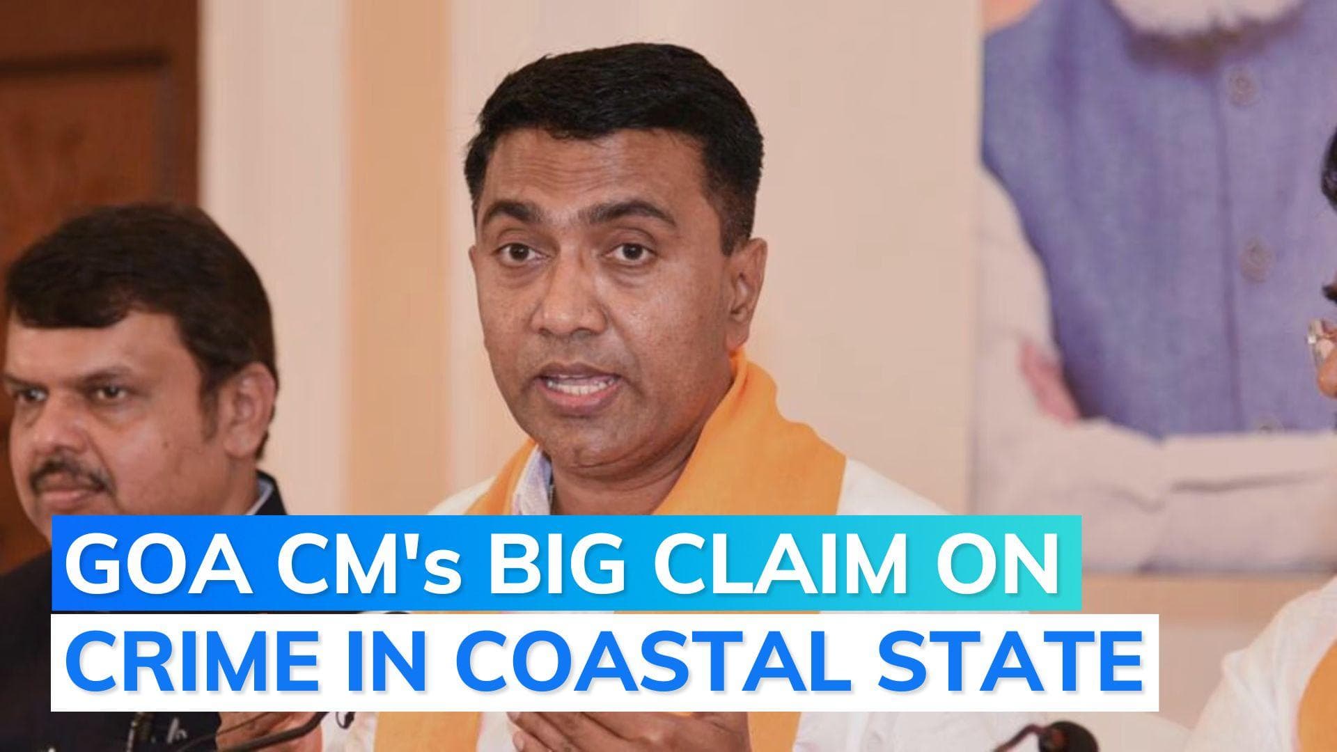 Pramod Sawant says 90 % of crimes in Goa due to labourers from UP, Bihar
