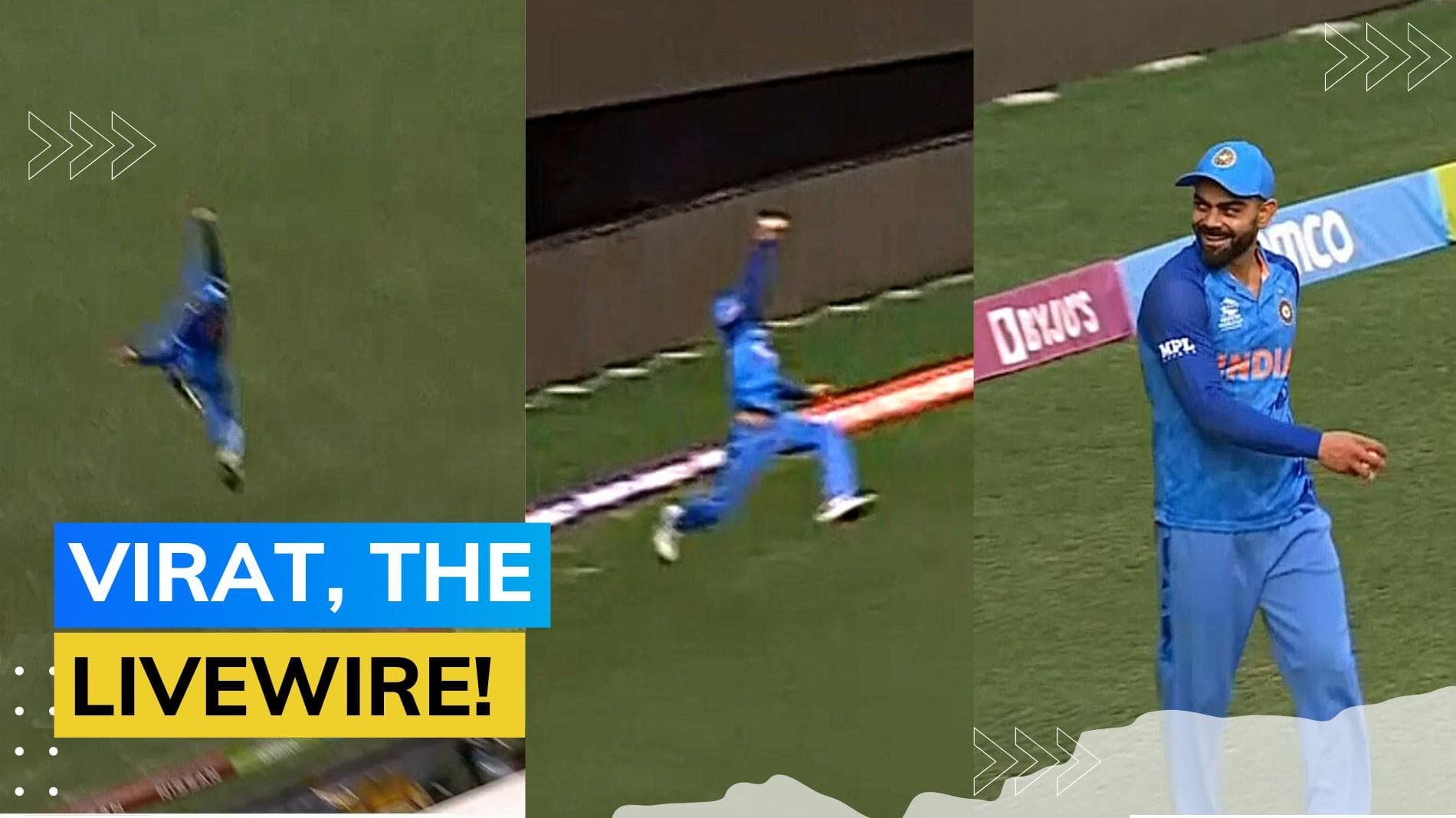 Watch! Virat Kohli takes a stunning one-handed catch vs Australia in India's T20 World Cup warm-up match