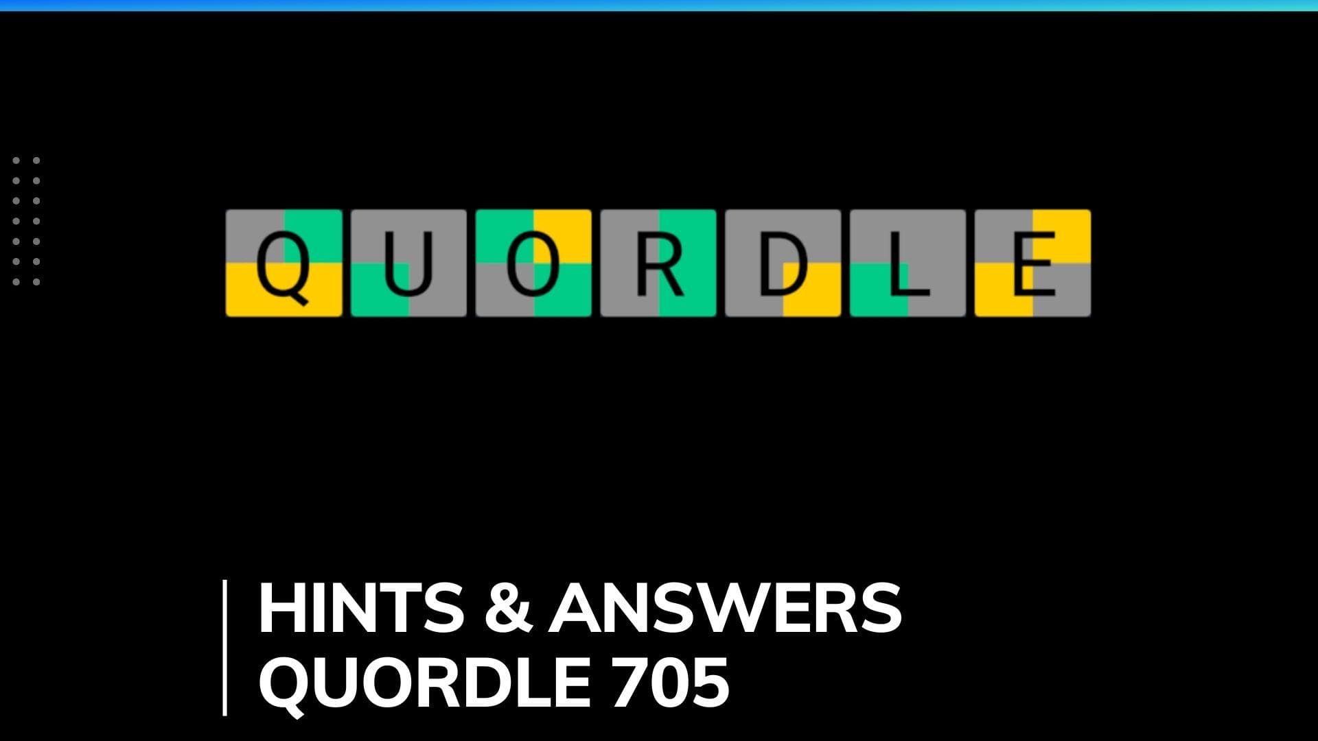 Quordle 705 Hints and Answers for December 30, 2023: Essential puzzle tactics