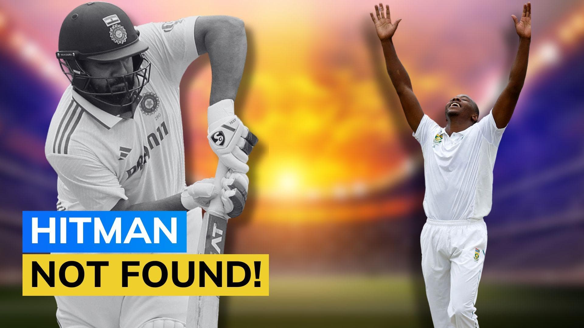 Rohit Sharma falls to Kagiso Rabada's short-ball trap in India vs South Africa 1st Test