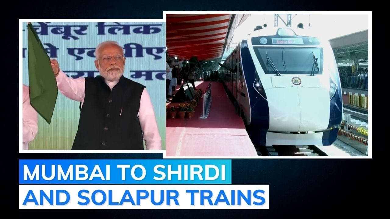 PM Modi flags off two Vande Bharat Express trains in Maharashtra 
