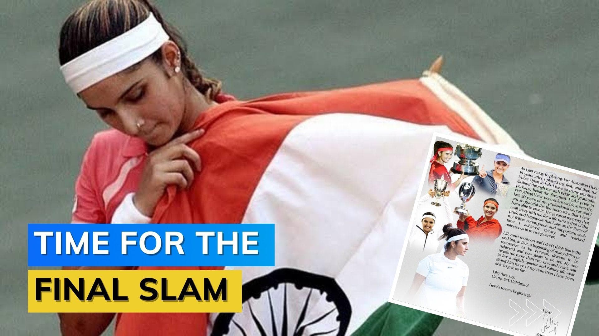 Sania Mirza shares heartfelt note before her final Grand Slam