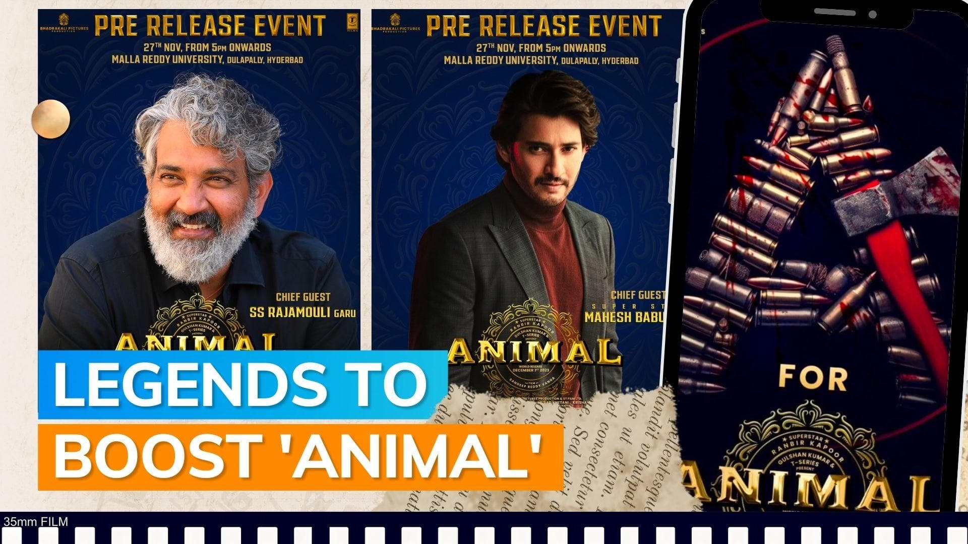 'Animal': SS Rajamouli, Mahesh Babu to be part of grand pre-release event in Hyderabad