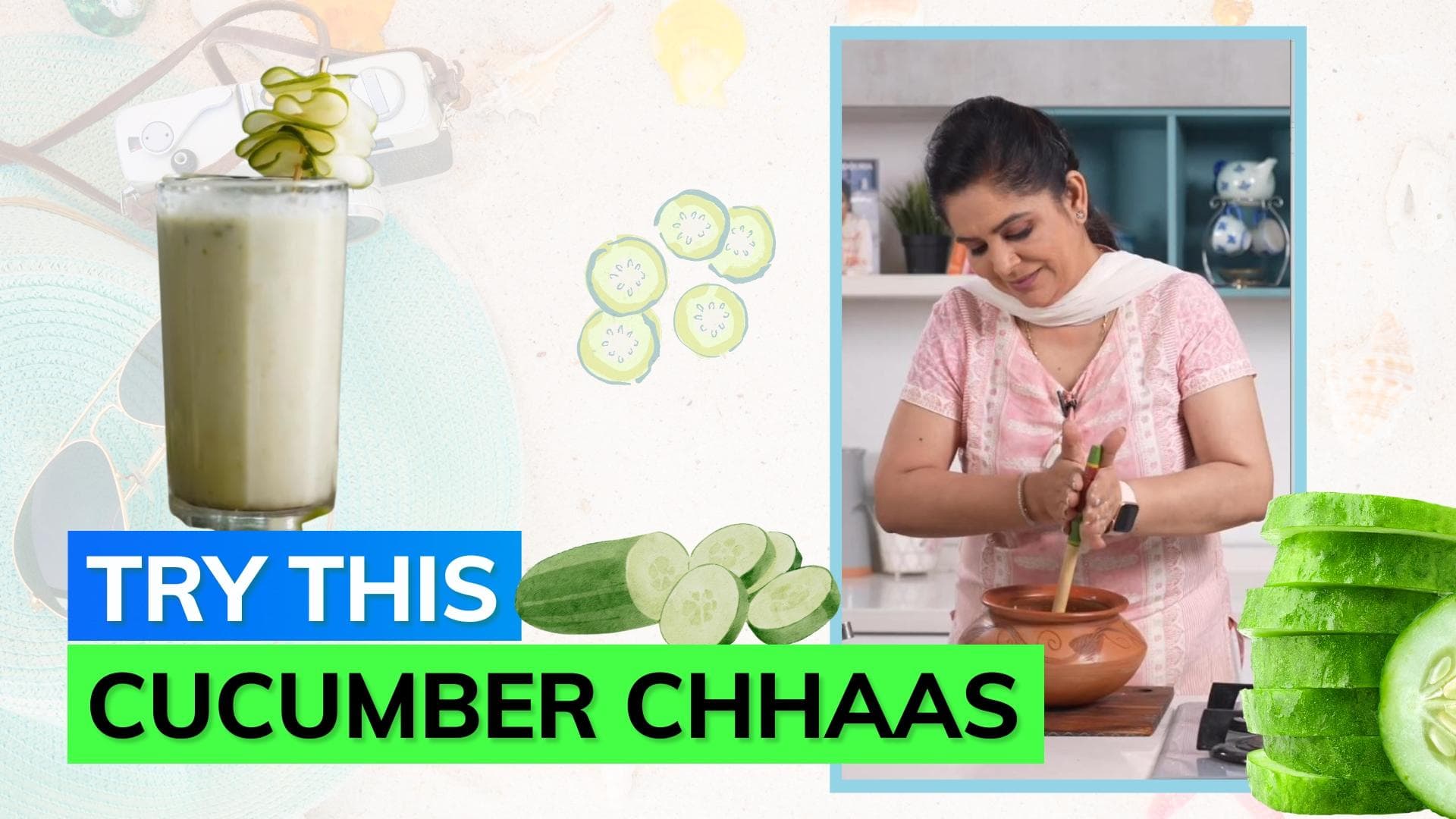Keep the heat at bay this summer with this hydrating 'cucumber chhaas'; here's the recipe