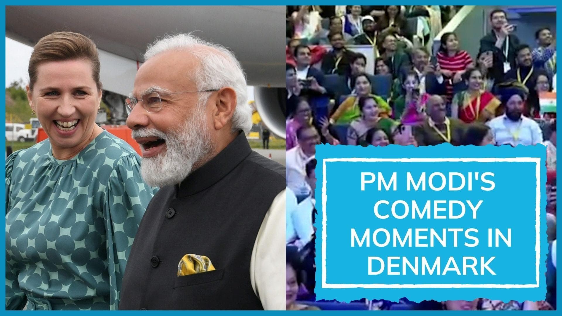 Watch PM Modi's comedy moments in Denmark; surprises Danish PM with drumming skills