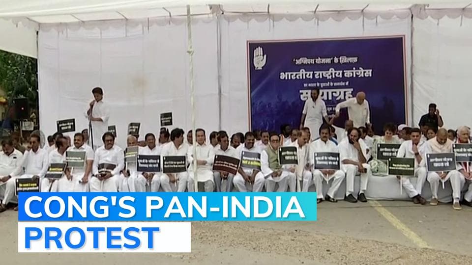 Agnipath, Rahul Gandhi's ED questioning: Congress to hold protest across India