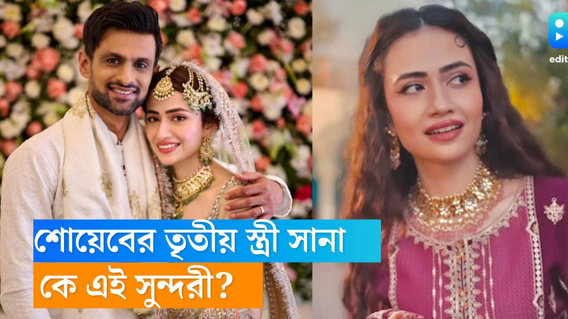 Sana Javed : শোয়েবের সঙ্গে দ্বিতীয়বার বিয়ের পিঁড়িতে সানা, কে এই সুন্দরী?