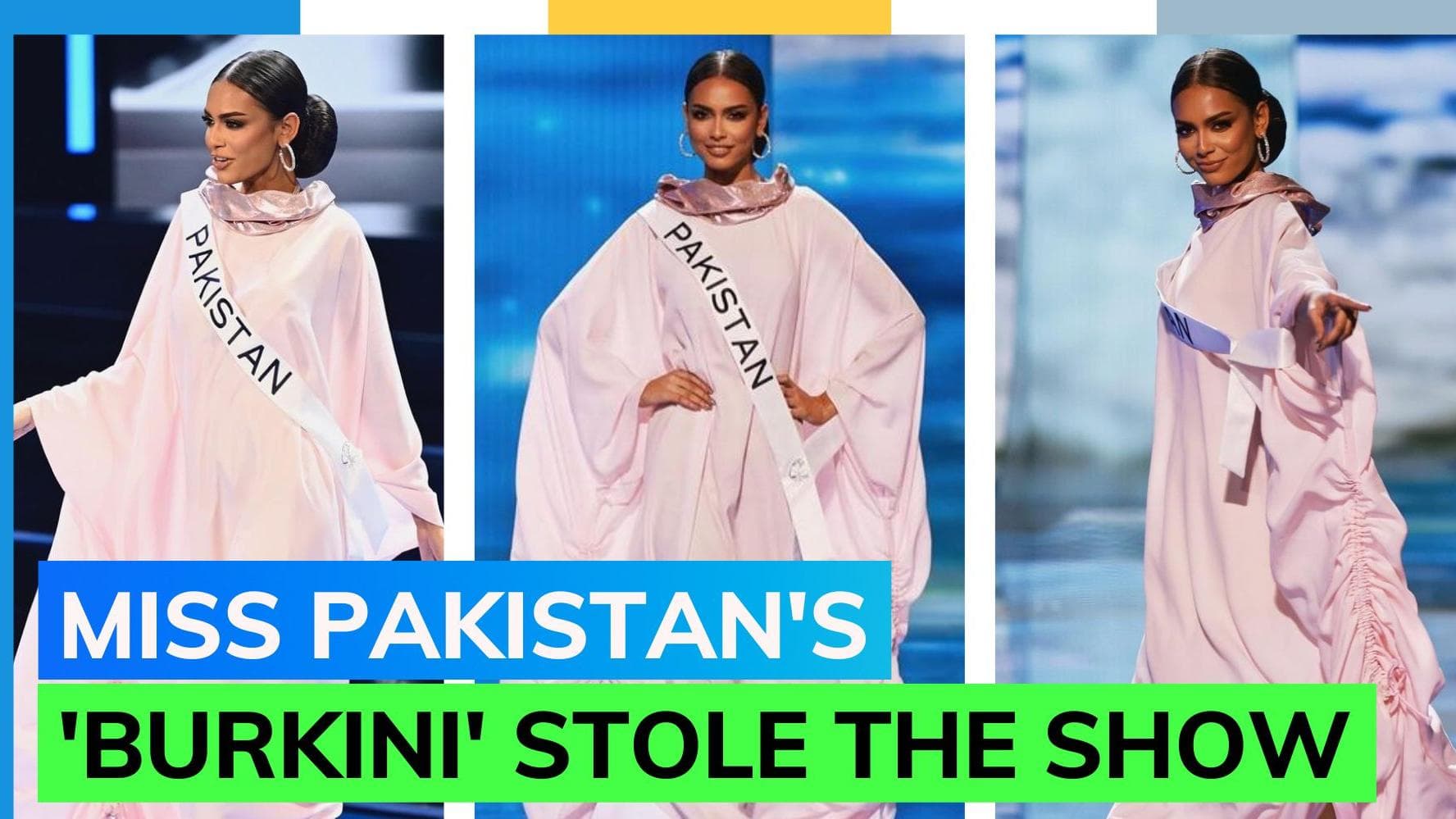 Miss Universe Pakistan Erica Robin stuns all in a 'burkini' at the swimsuit round. Know what it is