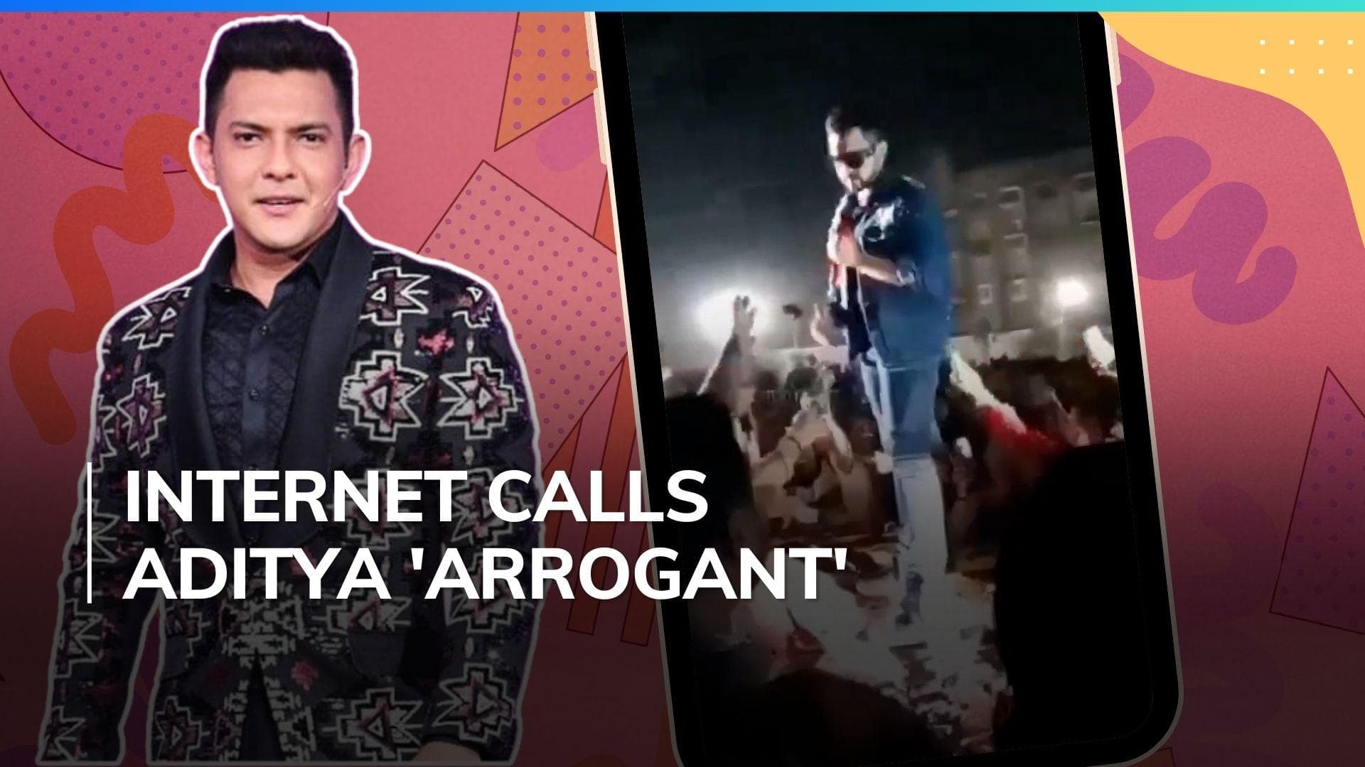 Aditya Narayan angrily hits fan, grabs phone and tosses it at concert | Watch viral video