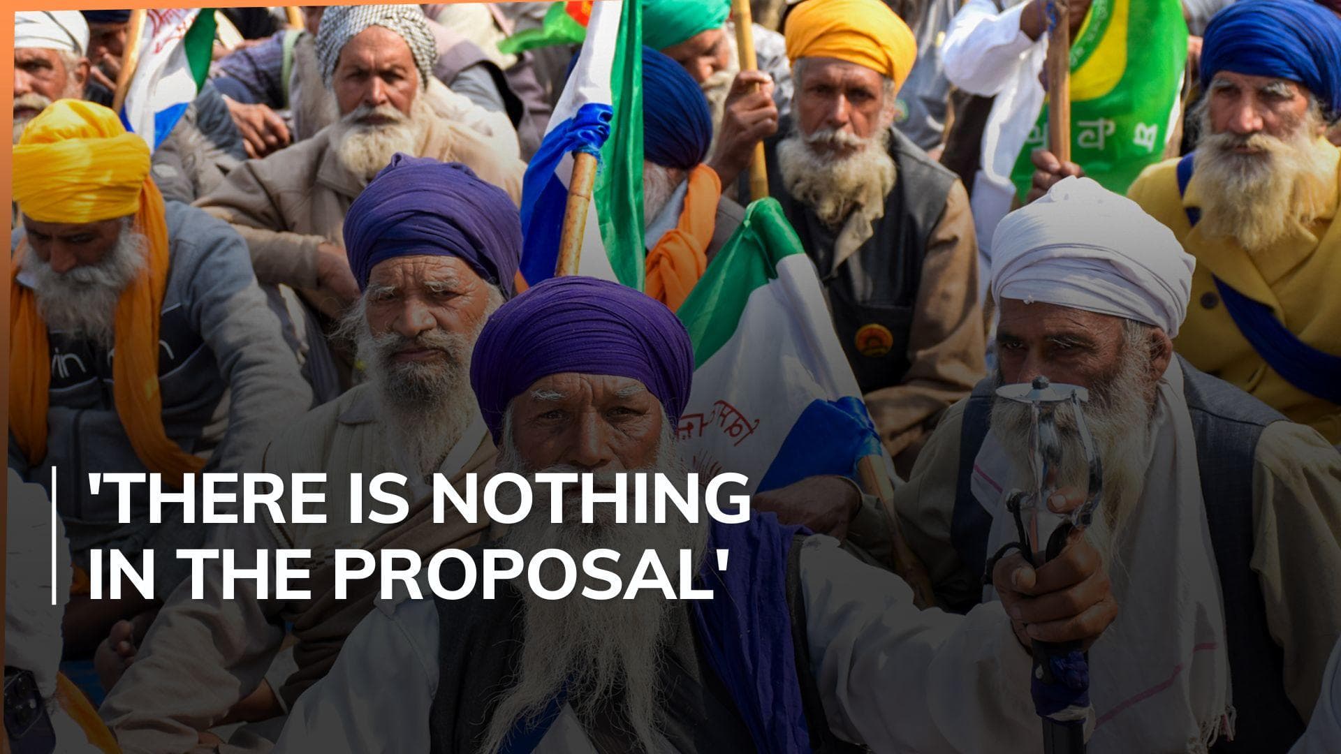 Protesting farmers reject govt's 5-year procurement plan 