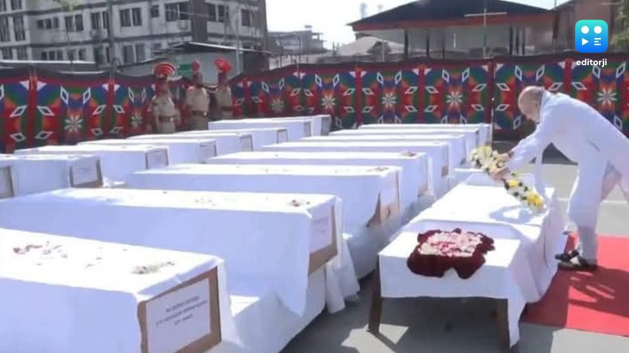 Union Home Minister Amit Shah pays tribute to Pahalgam terror attack victims