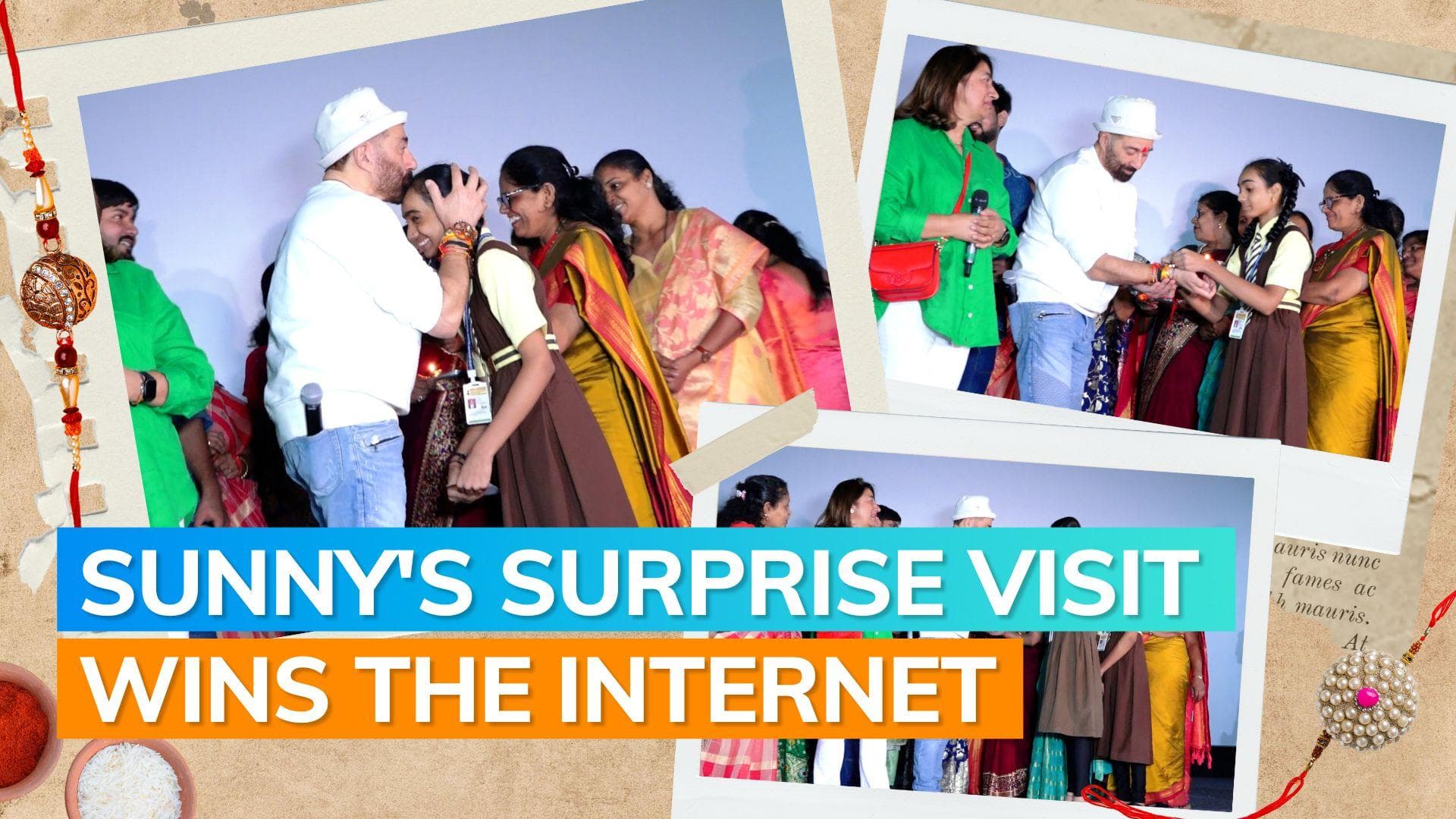 'Gadar 2' star Sunny Deol celebrates Raksha Bandhan with fans; video goes viral