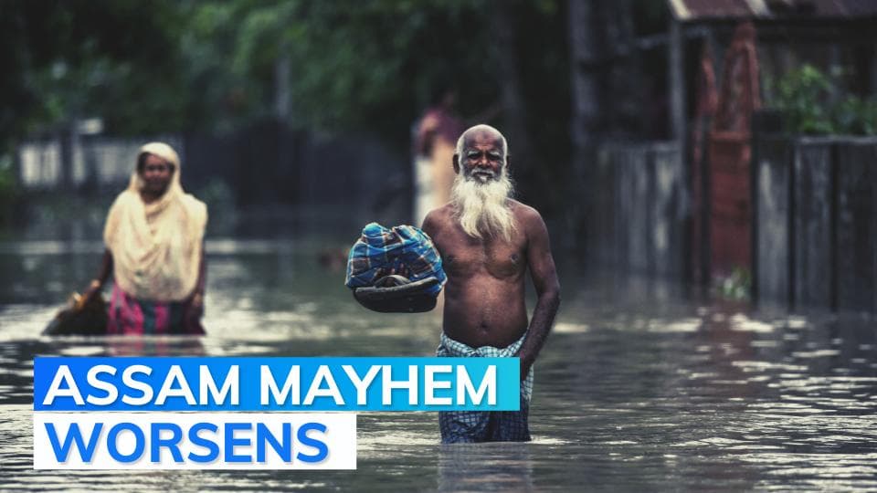 Assam floods: Orange alert issued for Monday, death toll reaches 71