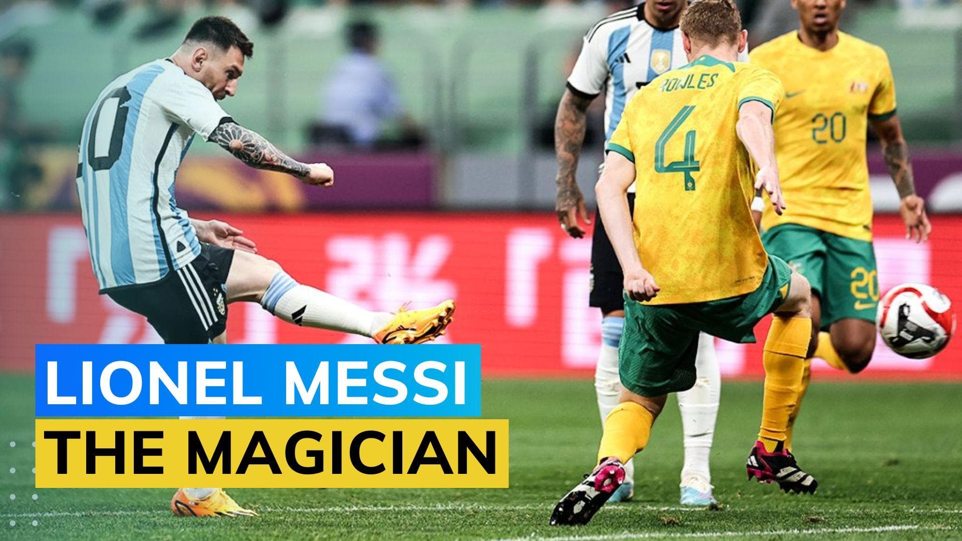 Lionel Messi: Argentina captain needed less than 2 minutes to open scoring against Australia | WATCH