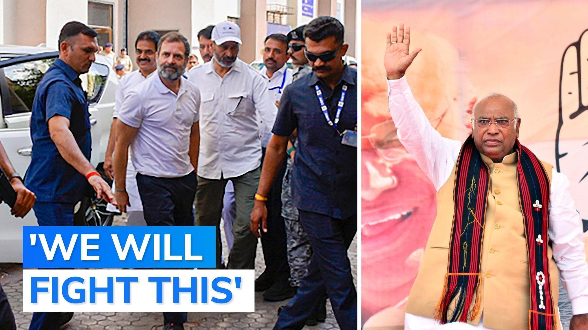 Rahul Gandhi defamation case: Congress President Mallikarjun Kharge reacts to conviction