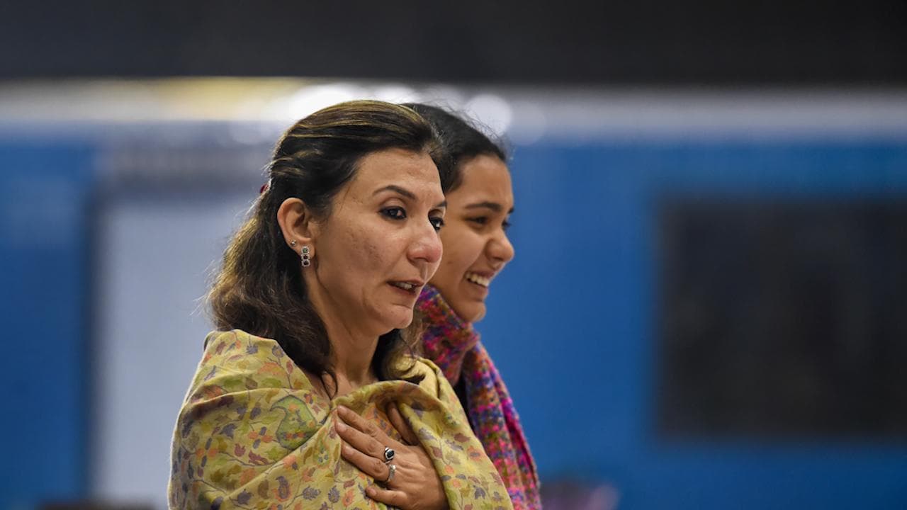 Wife & daughter's tearful goodbye to Brig. Lidder who died in chopper crash with CDS Rawat