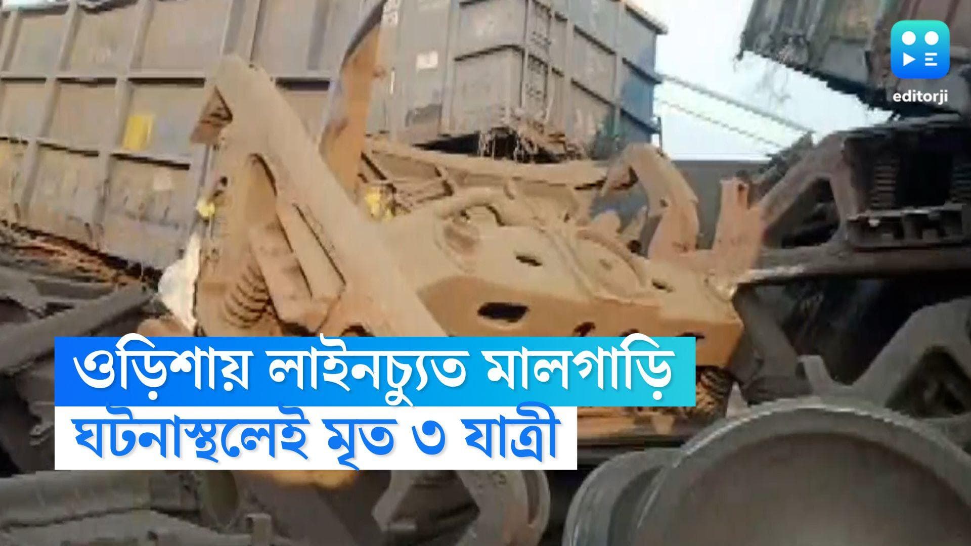 Odisha Train Accident: বড়সড় দুর্ঘটনা ওড়িশায়, লাইনচ্যুত হয়ে প্ল্যাটফর্মে মালগাড়ি, ঘটনাস্থলেই মৃত ৩