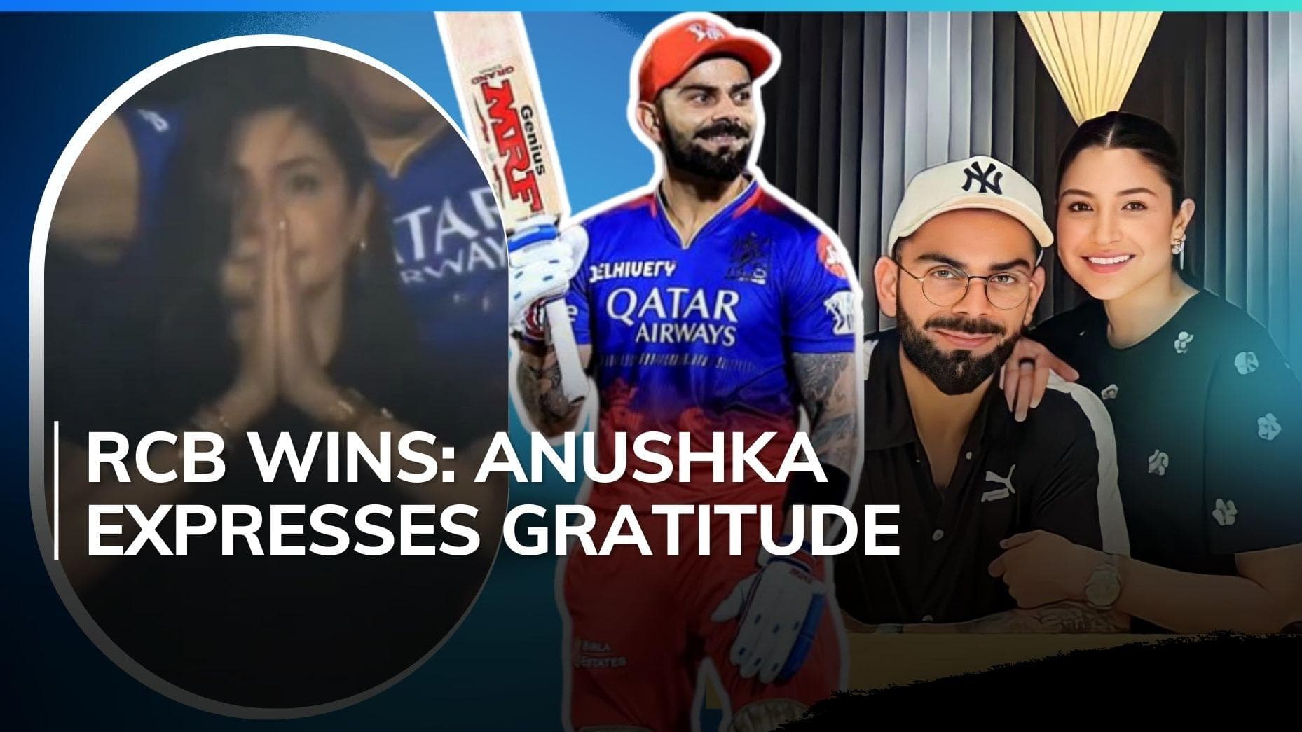 IPL 2024: Anushka Sharma cheers for Virat Kohli, her reaction to RCB’s victory wins over Internet | Watch