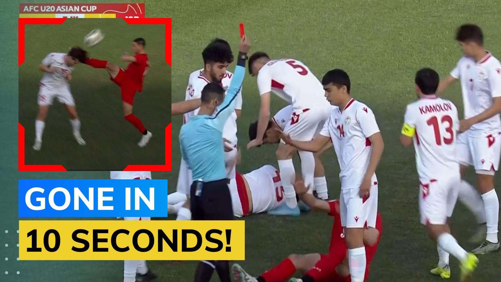 WATCH! Is this the fastest red card in football history?