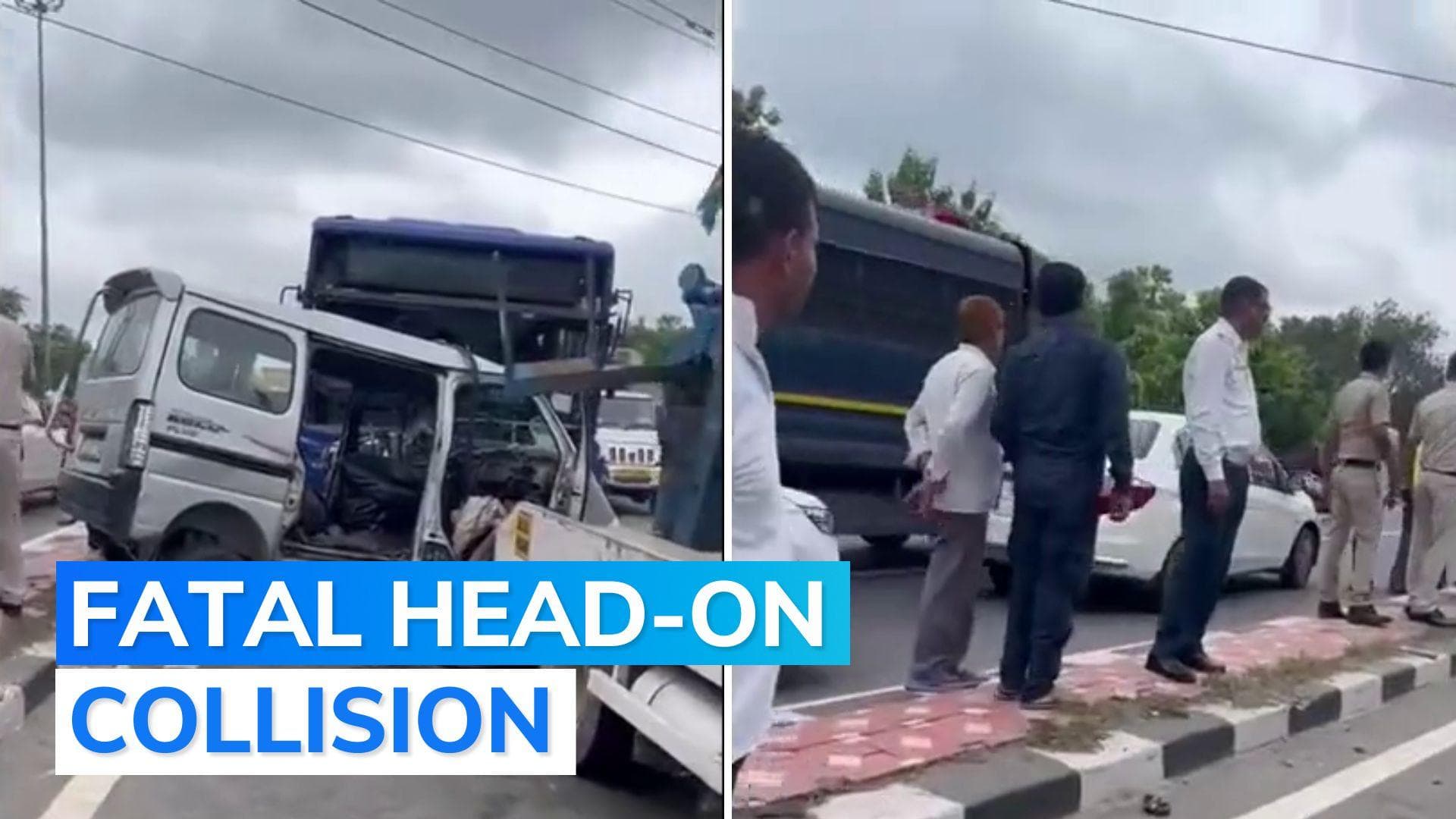 Van jumps divider, rams DTC bus in Delhi; 3 killed 