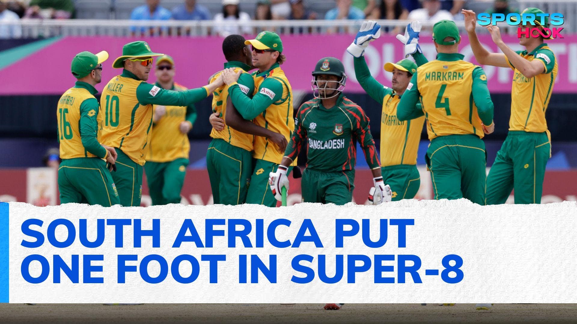 T20 World Cup: South Africa edge Bangladesh; on the brink of sealing Super-8 berth