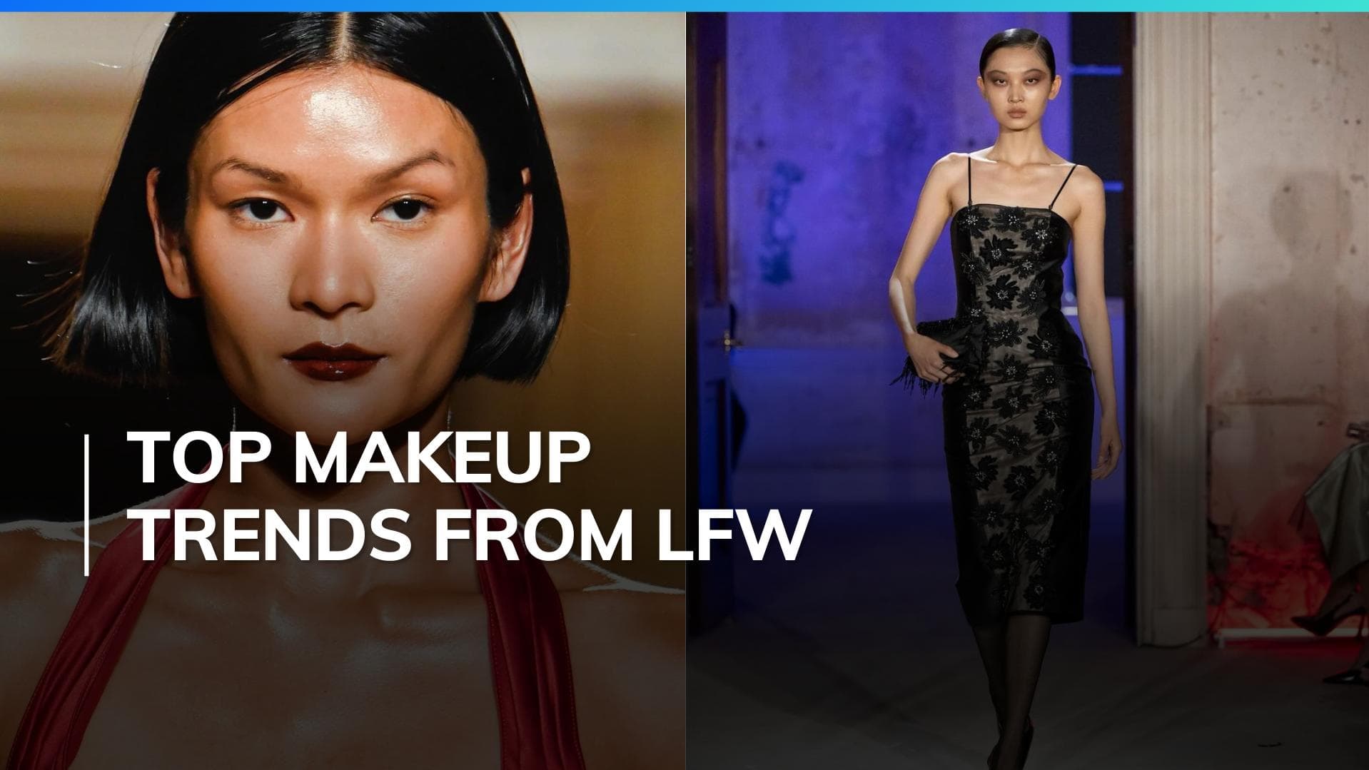 Goth eye makeup to sunset lips: Top 3 makeup trends from London Fashion Week